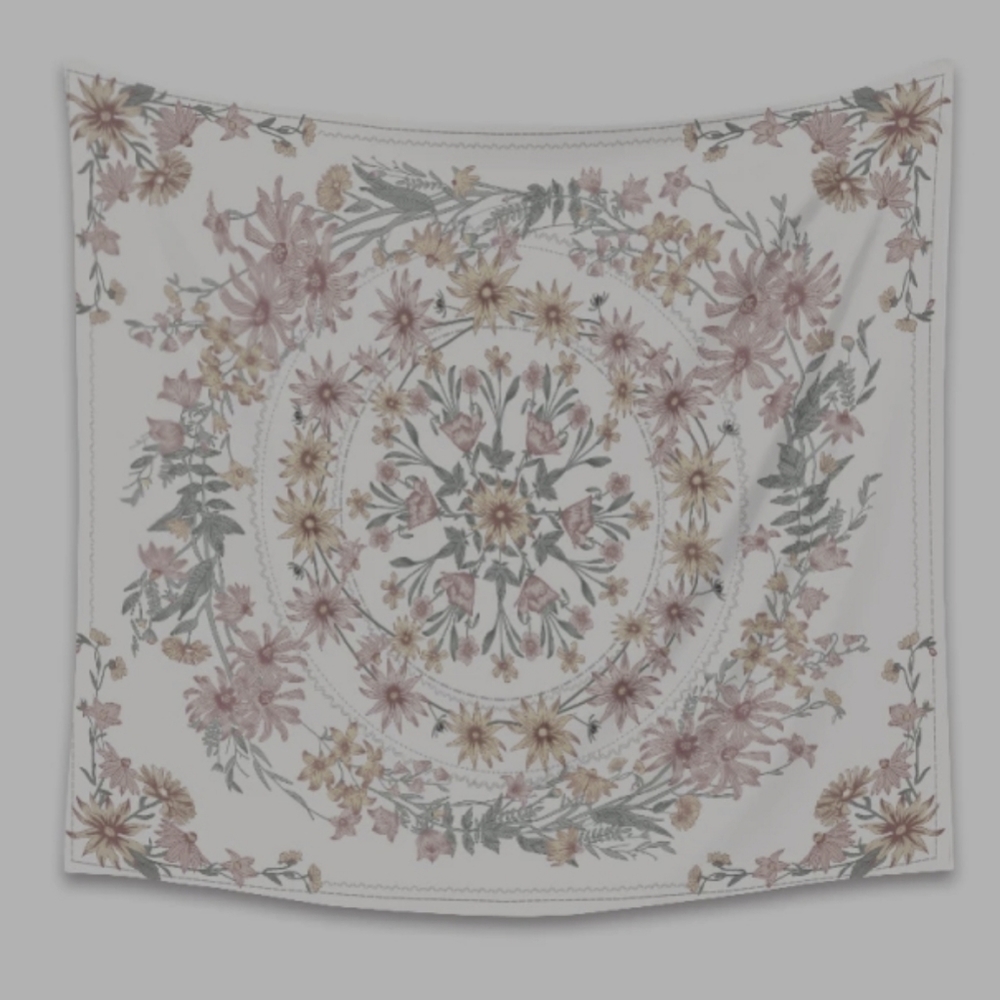 Clara Floral Mandala Tapestry 150cm×100cm